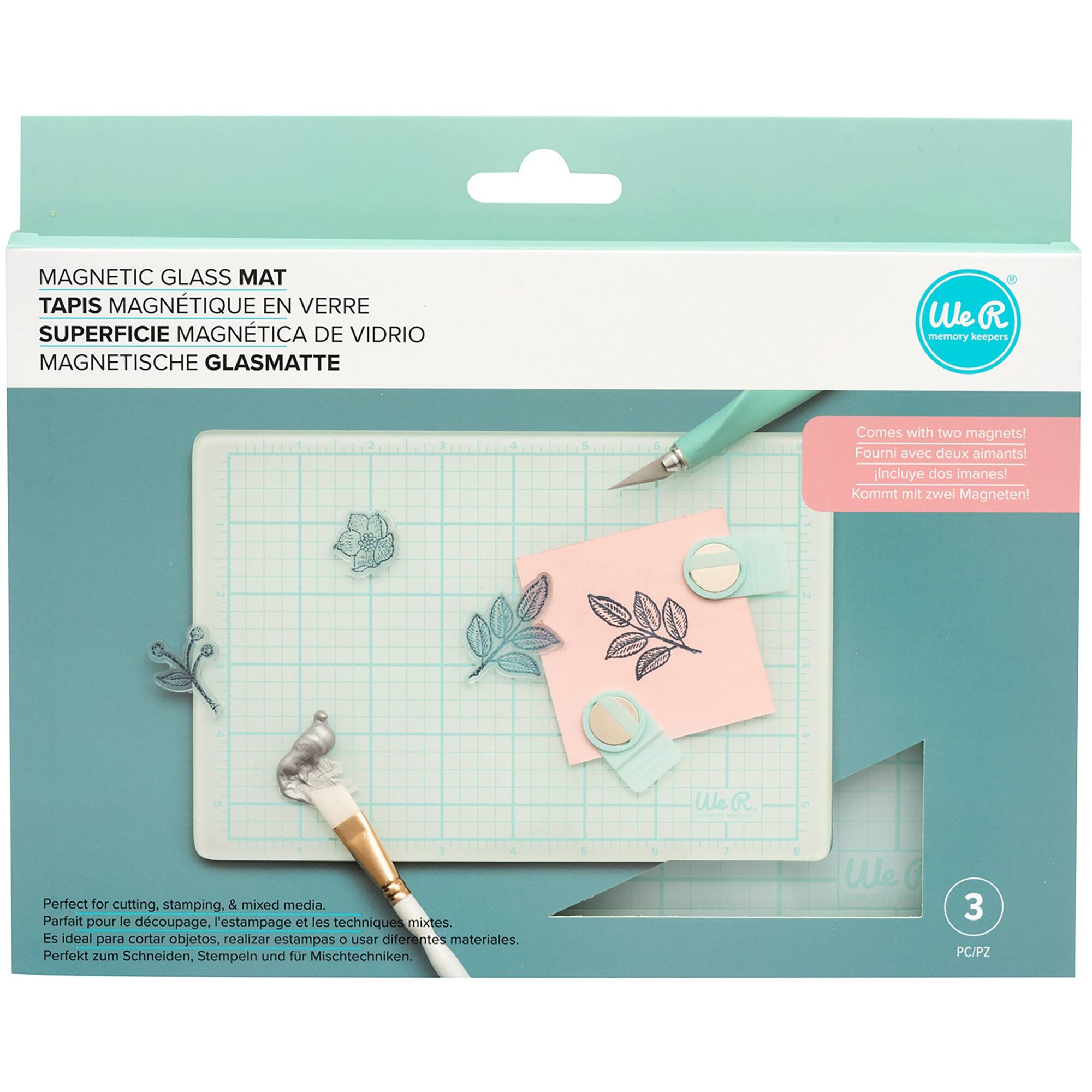 We R Memory Keepers® Magnetic Glass Mats, 3ct.